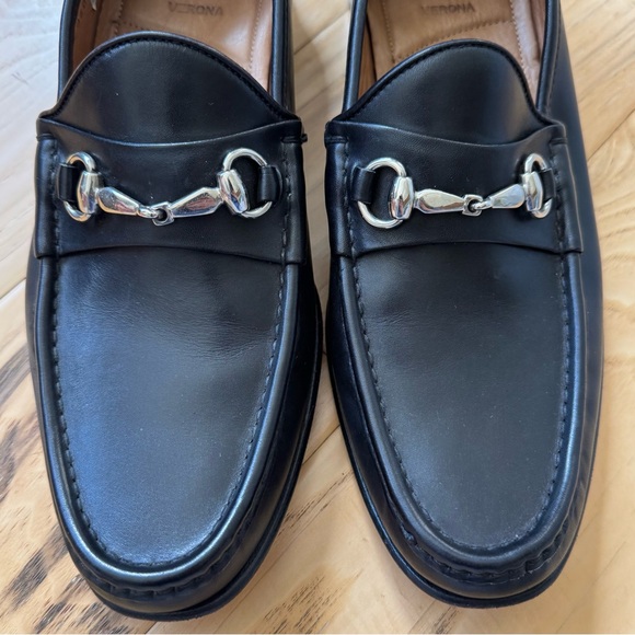 Allen Edmonds Verona Black Horsebit Loafers Leather Slip On Dress Shoes 10 D - Picture 3 of 10